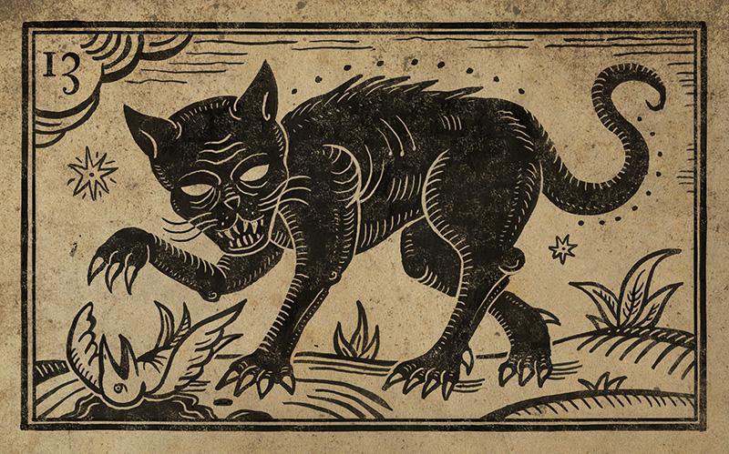 13. THE BLACK CAT. ЧЕРНЫЙ КОТ