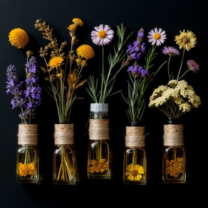 СУХИЕ ЦВЕТЫ, ТРАВЫ И ЭФИРНЫЕ МАСЛА